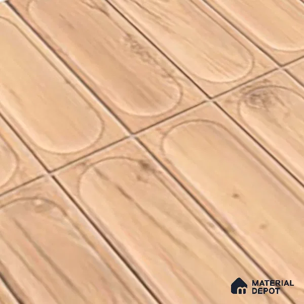 Faux Subway Wall Tile TL 06542 C Supreme Wood Oak 2 ft x 1 ft Ceramic Matte Finish - 8 mm | Suitable For Kitchen Backsplash, Bathroom & Basin Accent