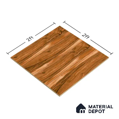 TL 00581 Brown Wine 2 ft x 2 ft Matte Finish Digital Porcelain Floor & Wall Tile - 9.5 mm