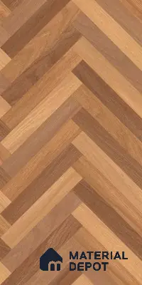 Herringbone Wood Look Floor Tile TL 06650 Rhodium Brown 4 ft x 2 ft Vitrified Matte Finish - 9 mm | (Random 1) | Suitable for Living Room, Bedroom, Bathroom, Kitchen, Office, Elevation & Dining