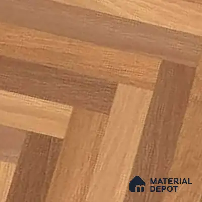 Herringbone Wood Look Floor Tile TL 06650 Rhodium Brown 4 ft x 2 ft Vitrified Matte Finish - 9 mm | (Random 1) | Suitable for Living Room, Bedroom, Bathroom, Kitchen, Office, Elevation & Dining