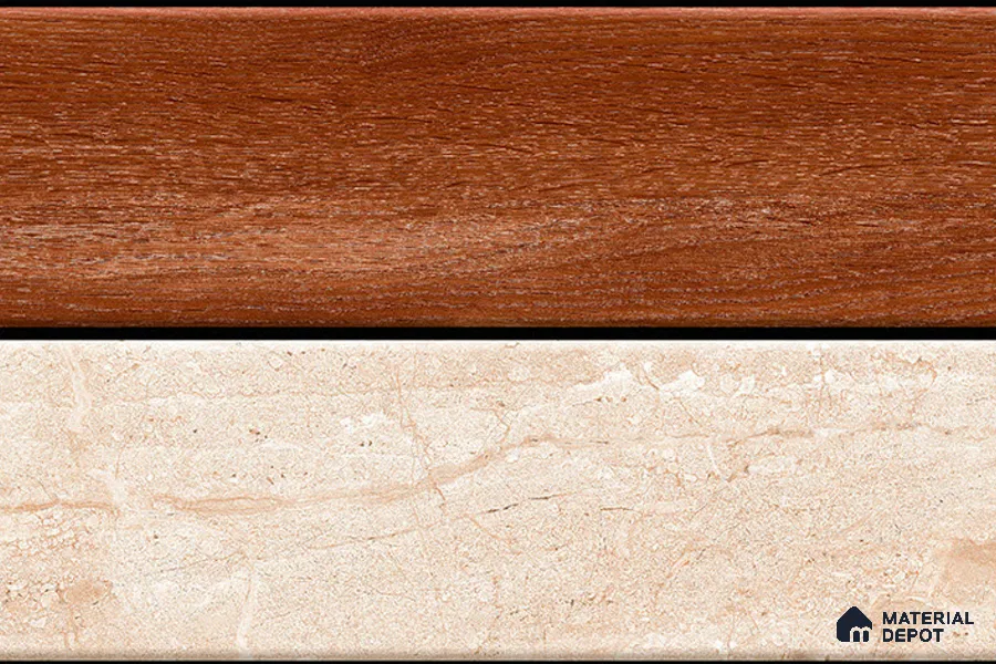 TL 01905 B Redish White Highlighter 18 x 12 inch Glossy Finish Ceramic Wall Tile - 6 mm