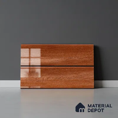 TL 01905 C Chestnut Brown Dark 18 x 12 inch Glossy Finish Ceramic Wall Tile - 6 mm