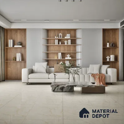 TL 02929 Butterscotch Cream 2 ft x 2 ft Glossy Finish Vitrified Floor & Wall Tile - 9.5 mm