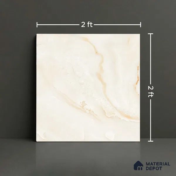 TL 02929 Butterscotch Cream 2 ft x 2 ft Glossy Finish Vitrified Floor & Wall Tile - 9.5 mm