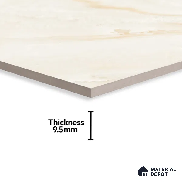 TL 02929 Butterscotch Cream 2 ft x 2 ft Glossy Finish Vitrified Floor & Wall Tile - 9.5 mm