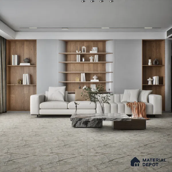 TL 01503 Beige 2 ft x 2 ft Matte Finish Wall and Floor Porcelain Moroccan Tile - 9 mm
