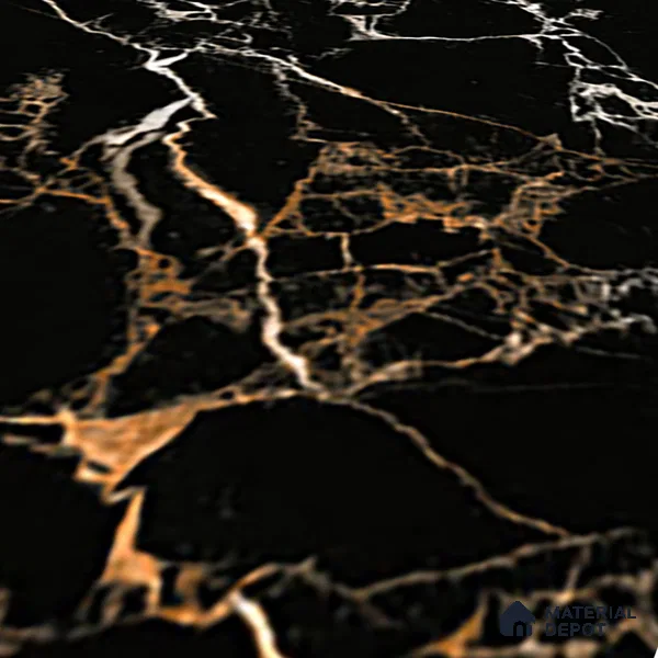 TL 01486 Black 2 ft x 2 ft Matte Finish Wall and Floor Porcelain Tile - 9 mm