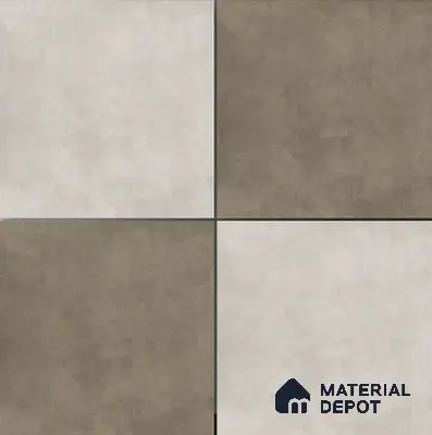 TL 01499 B White Argento 2 ft x 2 ft Matte Finish Wall and Floor Porcelain Tile - 9 mm