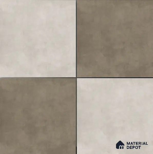 TL 01499 B White Argento 2 ft x 2 ft Matte Finish Wall and Floor Porcelain Tile - 9 mm