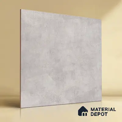 TL 01499 B White Argento 2 ft x 2 ft Matte Finish Wall and Floor Porcelain Tile - 9 mm