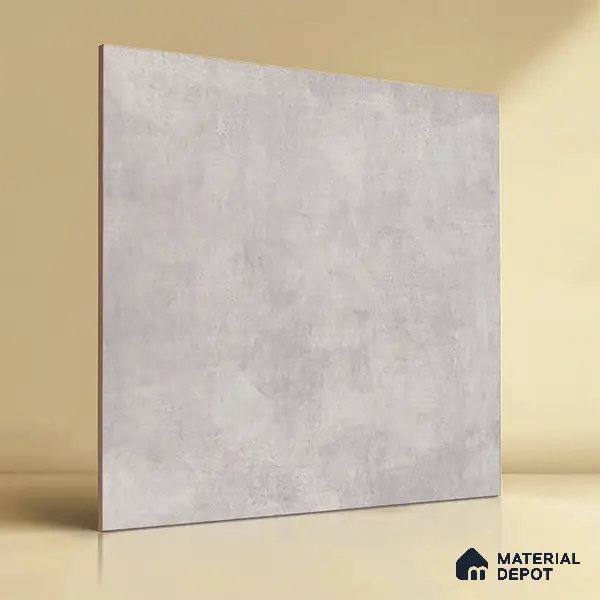 TL 01499 B White Argento 2 ft x 2 ft Matte Finish Wall and Floor Porcelain Tile - 9 mm