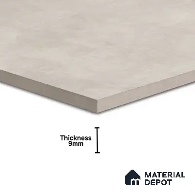 TL 01499 B White Argento 2 ft x 2 ft Matte Finish Wall and Floor Porcelain Tile - 9 mm