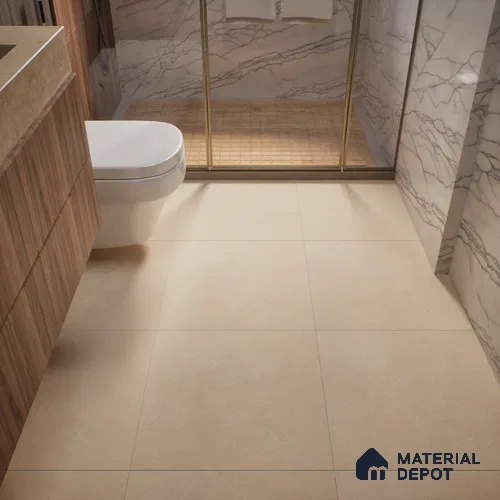 TL 01483 B Desert Cream 2 ft x 2 ft Matte Finish Wall and Floor Porcelain Tile - 9 mm