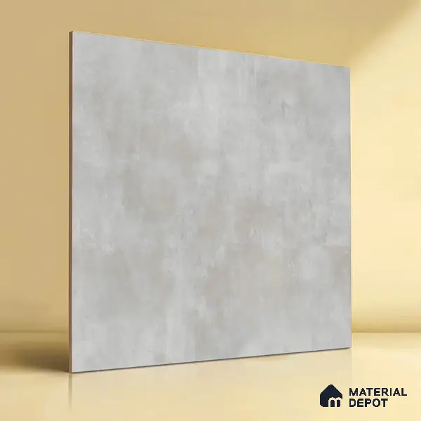 TL 01498 Grey 2 ft x 2 ft Matte Finish Wall and Floor Porcelain Tile - 9 mm
