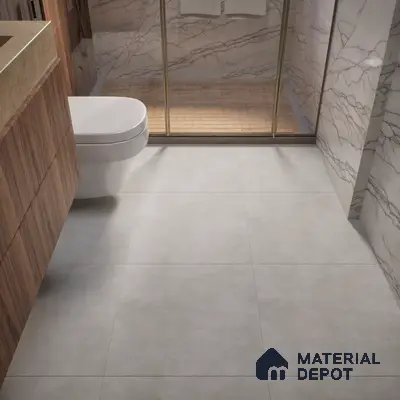 TL 01498 Grey 2 ft x 2 ft Matte Finish Wall and Floor Porcelain Tile - 9 mm