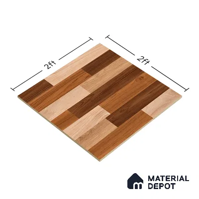 TL 01488 Rosy Brown 2 ft x 2 ft Matte Finish Wall and Floor Porcelain Tile - 9 mm