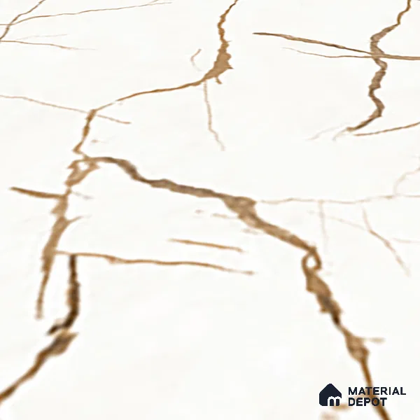 TL 01504 White 2 ft x 2 ft Matte Finish Wall and Floor Porcelain Moroccan Tile - 9 mm