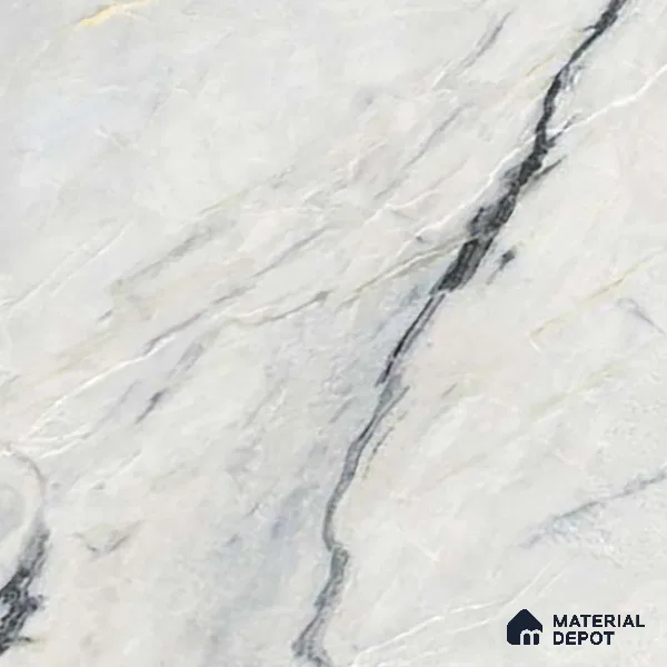 Marble Floor & Wall Tile TL 02202 Canaria Grey 4 ft x 2 ft Glossy Finish Vitrified Tile - 9 mm (Random 5)