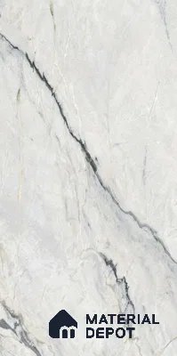 Marble Floor & Wall Tile TL 02202 Canaria Grey 4 ft x 2 ft Glossy Finish Vitrified Tile - 9 mm (Random 5)