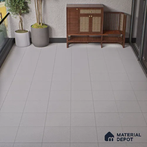 Parking Floor Tile TL 07570 Canvas Bloom | 16 x 16 inch | Anti Skid Matte Finish Heavy Duty Vitrified Tile - 12 mm | Suitable For High Traffic Areas, Terrace, Balcony | Pattern Alignment May Vary | 2-3 mm Spacer is Mandatory