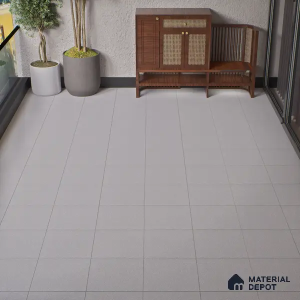 Parking Floor Tile TL 07570 Canvas Bloom | 16 x 16 inch | Anti Skid Matte Finish Heavy Duty Vitrified Tile - 12 mm | Suitable For High Traffic Areas, Terrace, Balcony | Pattern Alignment May Vary | 2-3 mm Spacer is Mandatory