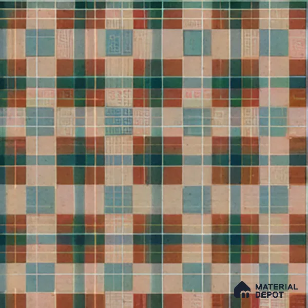 Subway Wall Tile TL 04977 Marrakech Cheques Terra Brown 8 x 8 inch Ceramic Matte Finish - 10 mm | Suitable for Highlighter Walls, Foyer, Bathroom, Kitchen Wall & Backsplashes (Sample)