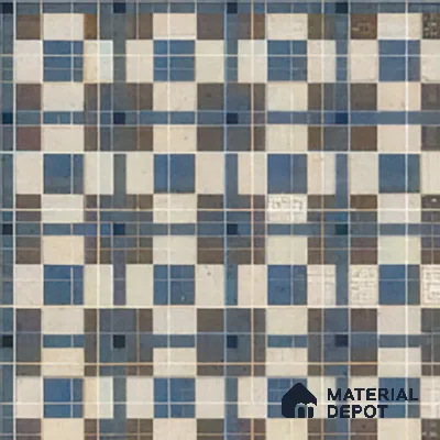 Subway Wall Tile TL 04985 Marrakech Knitted Metrics 8 x 8 inch Ceramic Matte Finish - 10 mm | Suitable for Highlighter Walls, Foyer, Bathroom, Kitchen Wall & Backsplashes (Sample)