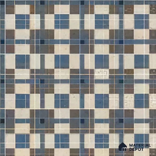 Subway Wall Tile TL 04985 Marrakech Knitted Metrics 8 x 8 inch Ceramic Matte Finish - 10 mm | Suitable for Highlighter Walls, Foyer, Bathroom, Kitchen Wall & Backsplashes (Sample)