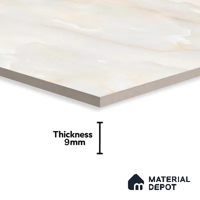Budget Friendly Marble Floor & Wall Tile Value For Money TL 05584 Onyx Carolina 4 ft x 2 ft - Vitrified Glossy Finish -9 mm | 4 Random Design | Suitable for Living Room, Bedroom & Bathroom