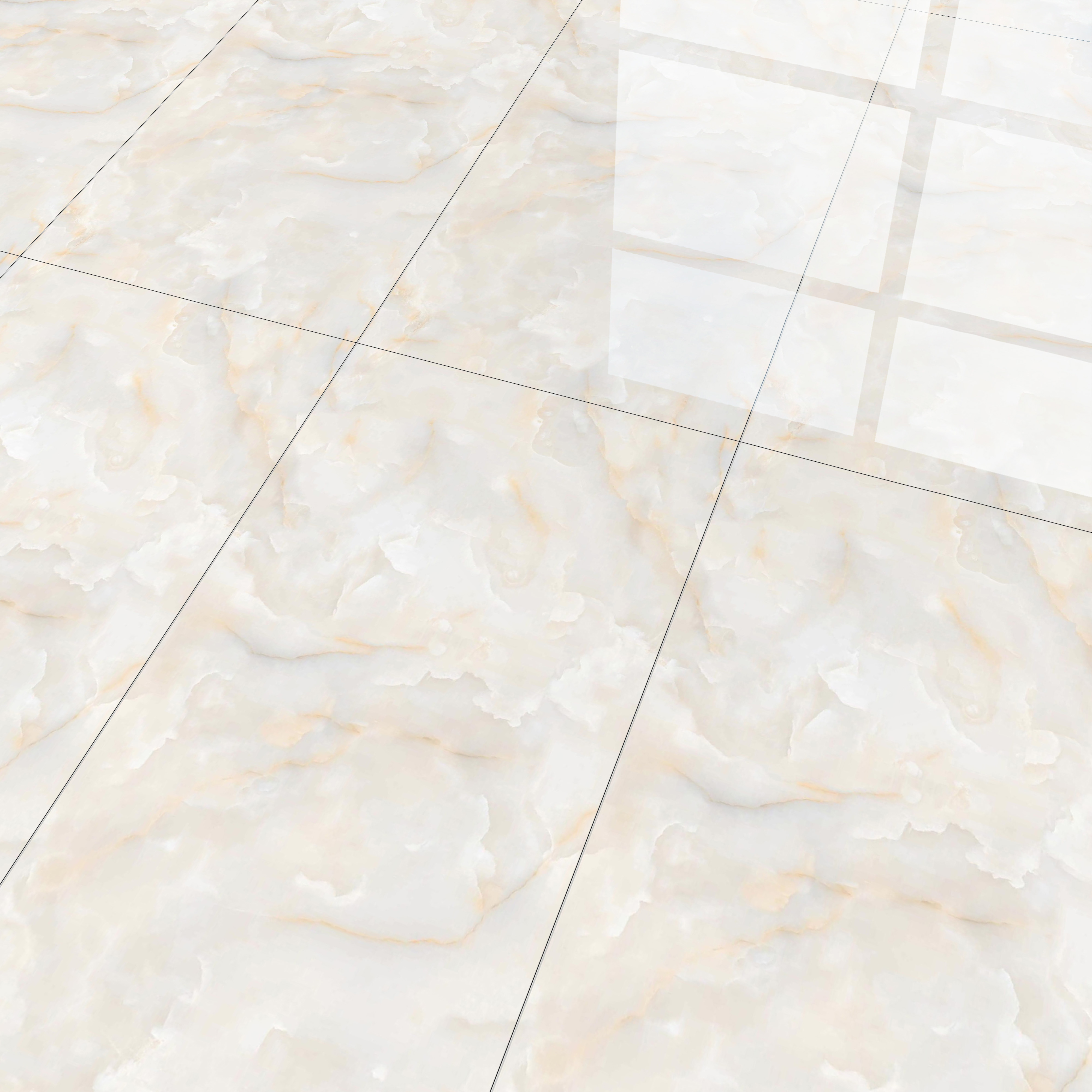 Budget Friendly Marble Floor & Wall Tile Value For Money TL 05584 Onyx Carolina 4 ft x 2 ft - Vitrified Glossy Finish -9 mm | 4 Random Design | Suitable for Living Room, Bedroom & Bathroom