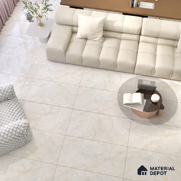 Budget Friendly Marble Floor & Wall Tile Value For Money TL 05584 Onyx Carolina 4 ft x 2 ft - Vitrified Glossy Finish -9 mm | 4 Random Design | Suitable for Living Room, Bedroom & Bathroom