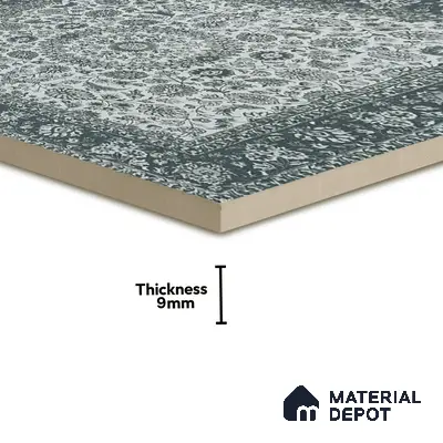 Moroccan Wall & Floor Tile TL 00902 Carpet 2 ft x 2 ft Matte Finish Vitrified Tile - 9 mm | Suitable For Kitchen, Bathroom, Dining Area | Please Expect a Slight Variation of Pattern