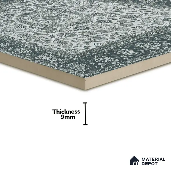 Moroccan Wall & Floor Tile TL 00902 Carpet 2 ft x 2 ft Matte Finish Vitrified Tile - 9 mm | Suitable For Kitchen, Bathroom, Dining Area | Please Expect a Slight Variation of Pattern