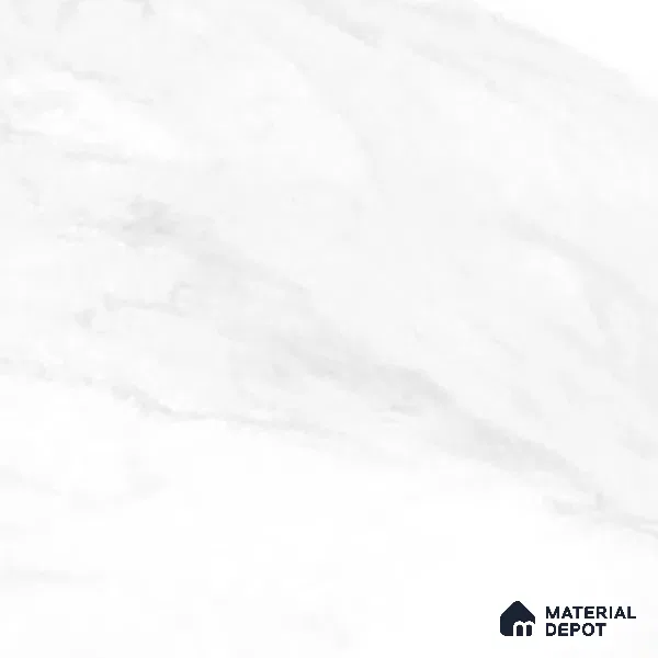 Marble Floor & Wall Tile | TL 02574 Carrara Bianco 4 ft x 2 ft Glossy Finish Random Design Vitrified Tile - 9 mm | Suitable For Living Room, Bedroom, Kitchen (Sample)