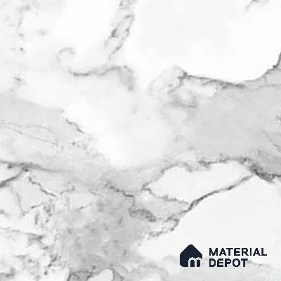 Marble Floor & Wall Tile | TL 02575 Carrara Classico 4 ft x 2 ft Glossy Finish Random Design Vitrified Tile - 9 mm | Suitable For Living Room, Bedroom, Kitchen (Sample)