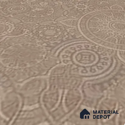 Moroccan Look Floor & Wall Tile TL 06013 Sunburst Sparkle 2 ft x 2 ft Rustic Carving Matte Finish Vitrified Tile - 9 mm | 4 Random Design | Suitable For Living Room, Bedroom, Bathroom, Kitchen & Dining | Please Expect a Slight Variation of Pattern (Sample)