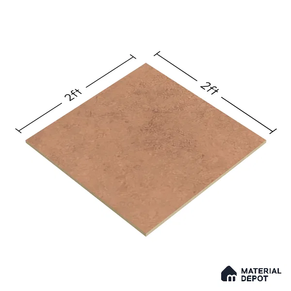Stone Look Floor & Wall Tile TL 06016 B Texture Shimmer 2 ft x 2 ft Rustic Carving Matte Finish Vitrified Tile - 9 mm | 4 Random Design | Suitable For Living Room, Bedroom, Bathroom, Kitchen & Dining (Sample)