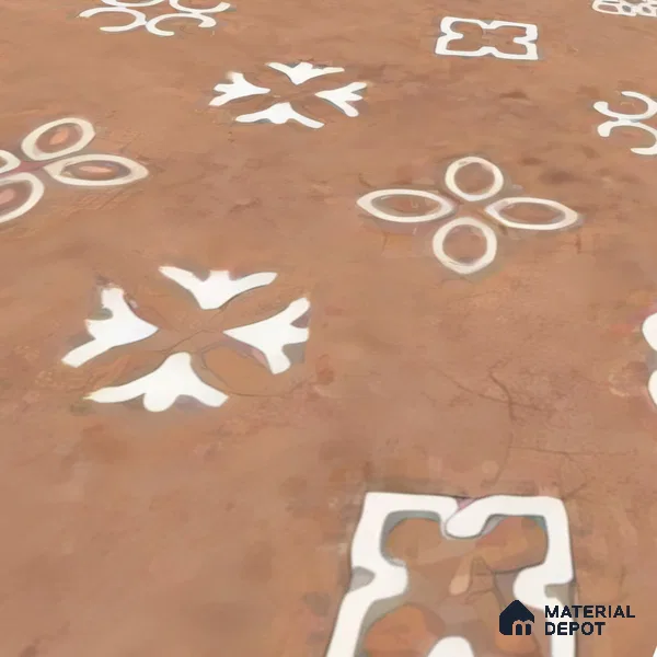 Moroccans Look Floor & Wall Tile TL 06016 Texture Memoria 2 ft x 2 ft Rustic Carving Matte Finish Vitrified Tile - 9 mm | 4 Random Design | Suitable For Living Room, Bedroom, Bathroom, Kitchen & Dining | Please Expect a Slight Variation of Pattern (Sample)
