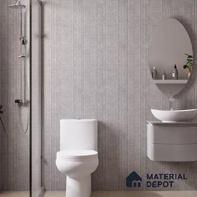 Fabric Look Floor & Wall Tile TL 06017 Pixel Glaze 2 ft x 2 ft Rustic Carving Matte Finish Vitrified Tile - 9 mm |  Suitable For Living Room, Bedroom, Bathroom, Kitchen & Dining (Sample)