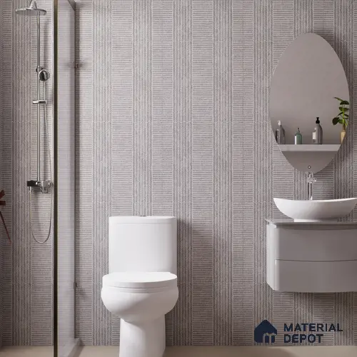 Geometric Look Floor & Wall Tile TL 06017 Pixel Glaze 2 ft x 2 ft Rustic Carving Matte Finish Vitrified Tile - 9 mm |  Suitable For Living Room, Bedroom, Bathroom, Kitchen & Dining