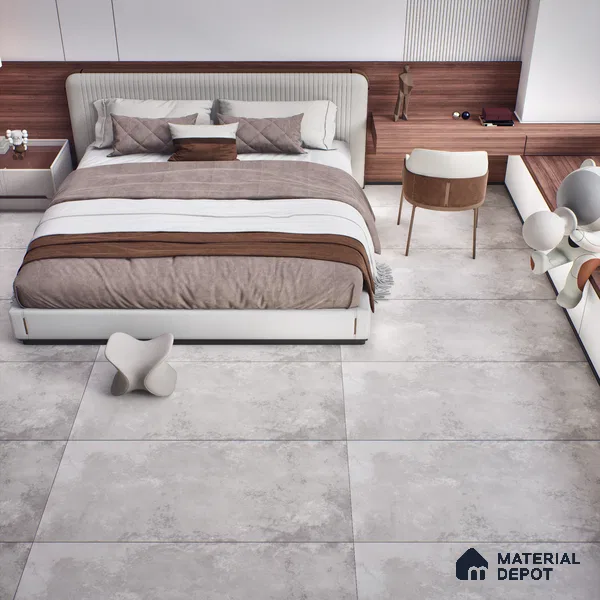 Carving Floor & Wall Tile TL 06119 B Illusion Grey 4 ft x 2 ft Vitrified Matte Carving Finish - 9 mm | 8 Random Design | Suitable For Living Room, Bedroom, Bathroom, Kitchen
