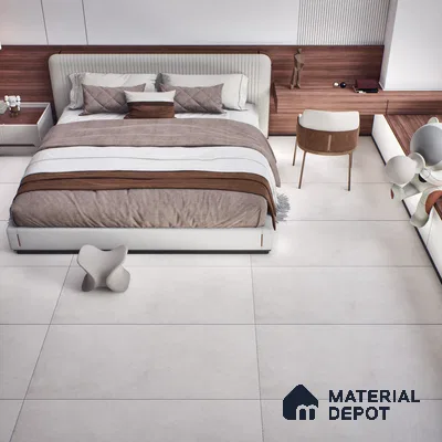 Carving Floor & Wall Tile TL 06119 Illusion Blanco 4 ft x 2 ft Vitrified Matte Carving Finish - 9 mm | 8 Random Design | Suitable For Living Room, Bedroom, Bathroom, Kitchen