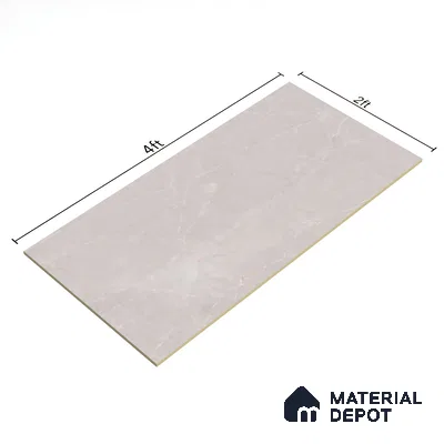 Carving Floor & Wall Tile TL 05612 Gravier Subtle Crema 2 ft x 4 ft Vitrified Rustic Carving Matte Finish - 9 mm | 6 Random Design | Suitable for Living Room, Bedroom, Bathroom (Sample)