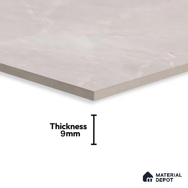 Carving Floor & Wall Tile TL 05612 Gravier Subtle Crema 2 ft x 4 ft Vitrified Rustic Carving Matte Finish - 9 mm | 6 Random Design | Suitable for Living Room, Bedroom, Bathroom (Sample)