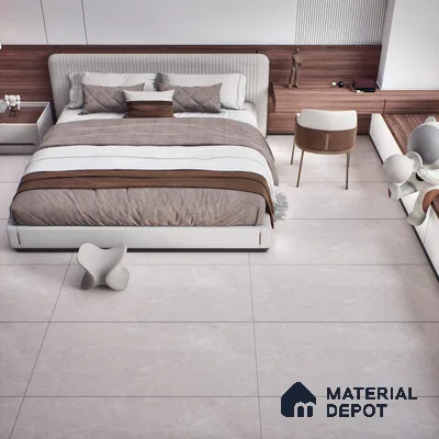 Carving Floor & Wall Tile TL 05612 Gravier Subtle Crema 2 ft x 4 ft Vitrified Rustic Carving Matte Finish - 9 mm | 6 Random Design | Suitable for Living Room, Bedroom, Bathroom (Sample)
