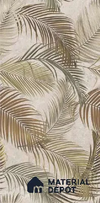 Grey Floral Wall Tile TL 06692 B Gravier Arctic Glow Embellish 2 ft x 4 ft Vitrified Glossy Finish - 9 mm | Suitable for Living Room, Bedroom, Bathroom (Sample)