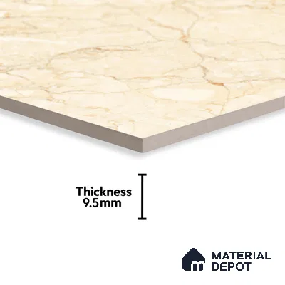 TL 02931 Cashmere Cream 2 ft x 2 ft Glossy Finish Vitrified Floor & Wall Tile - 9.5 mm