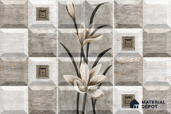 Budget Friendly Highlighter Wall Tile Value For Money TL 01918 B  18 x 12 inch - Ceramic Glossy Finish -6 mm  | Suitable for Kitchen & Bathroom