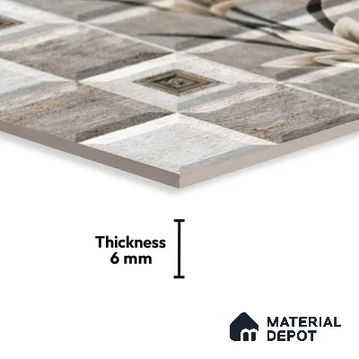 Budget Friendly Highlighter Wall Tile Value For Money TL 01918 B  18 x 12 inch - Ceramic Glossy Finish -6 mm  | Suitable for Kitchen & Bathroom