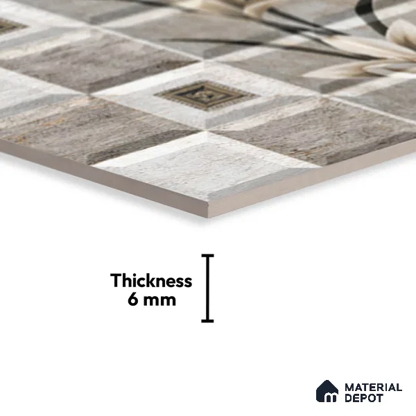 Budget Friendly Highlighter Wall Tile Value For Money TL 01918 B  18 x 12 inch - Ceramic Glossy Finish -6 mm  | Suitable for Kitchen & Bathroom